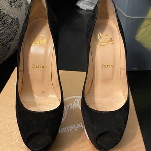 Christian Louboutin open toe pumps